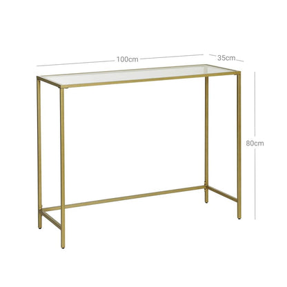 Console Table, Tempered Glass Table, Entryway Table, Hallway Console Table, Hallway Side Table 3