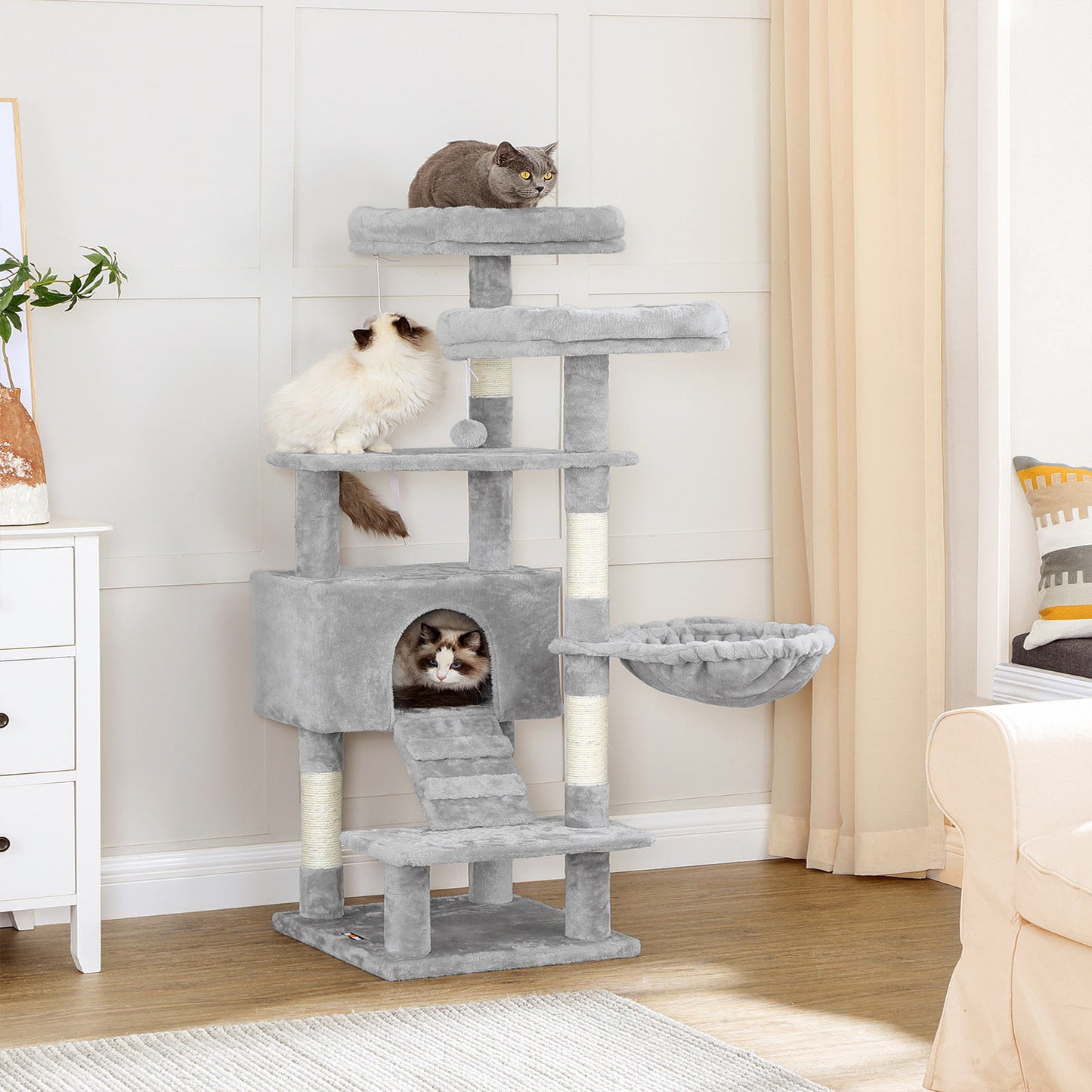 Cat Tree, Cat Tower for Indoor Cats, Cat Condo, Cat Bed Furniture, Kittens Activity Center, Cat Furniture, 6