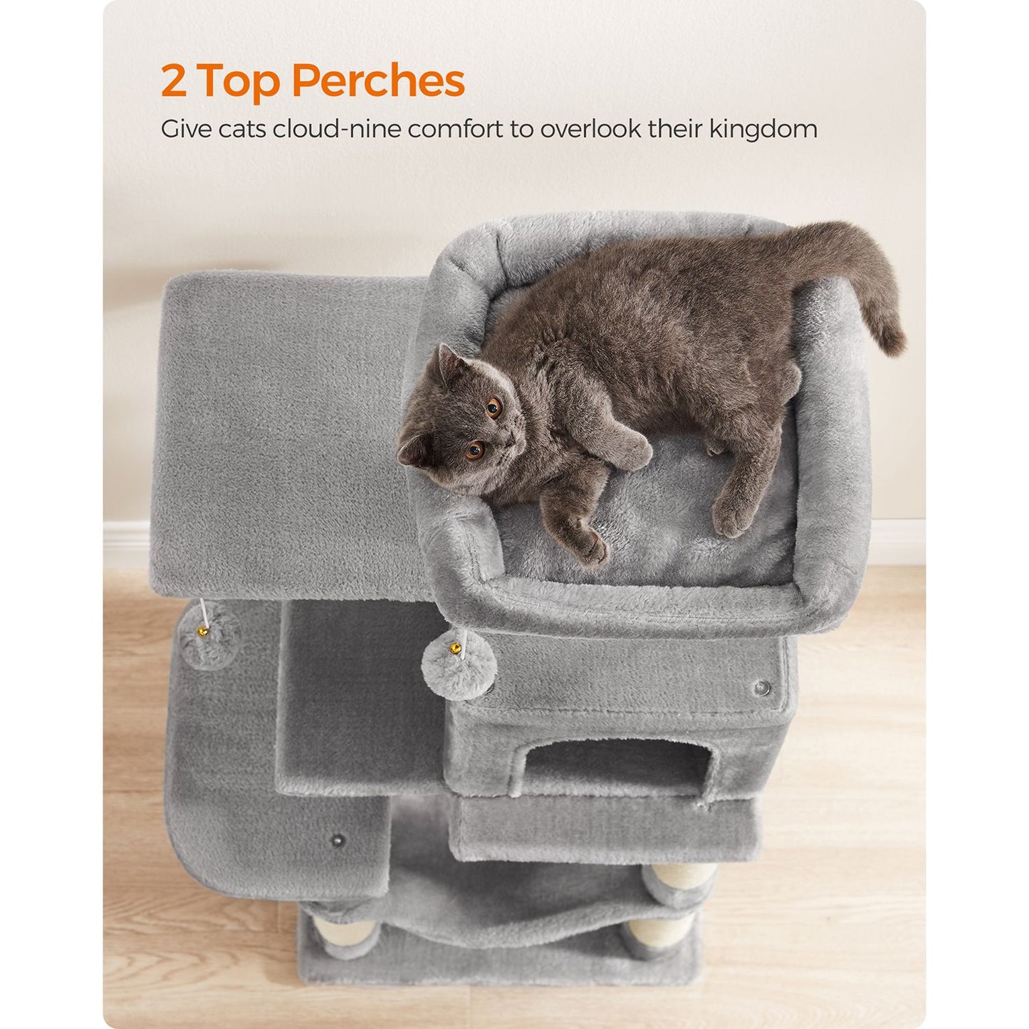 Cat Tree, Cat Tower for Indoor Cats, Cat Condo, Cat Bed Furniture, Kittens Activity Center, Cat Furniture, 4