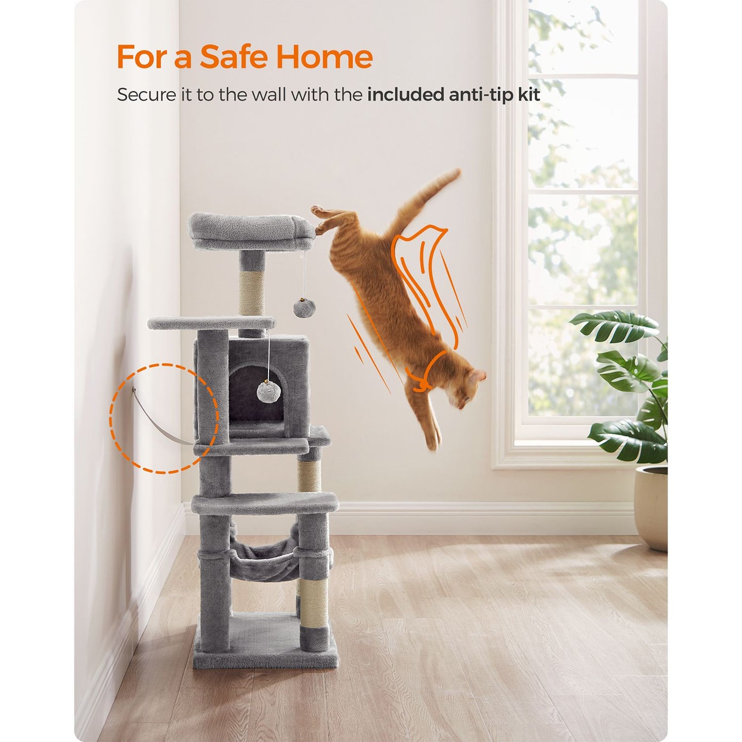 Cat Tree, Cat Tower for Indoor Cats, Cat Condo, Cat Bed Furniture, Kittens Activity Center, Cat Furniture, 9