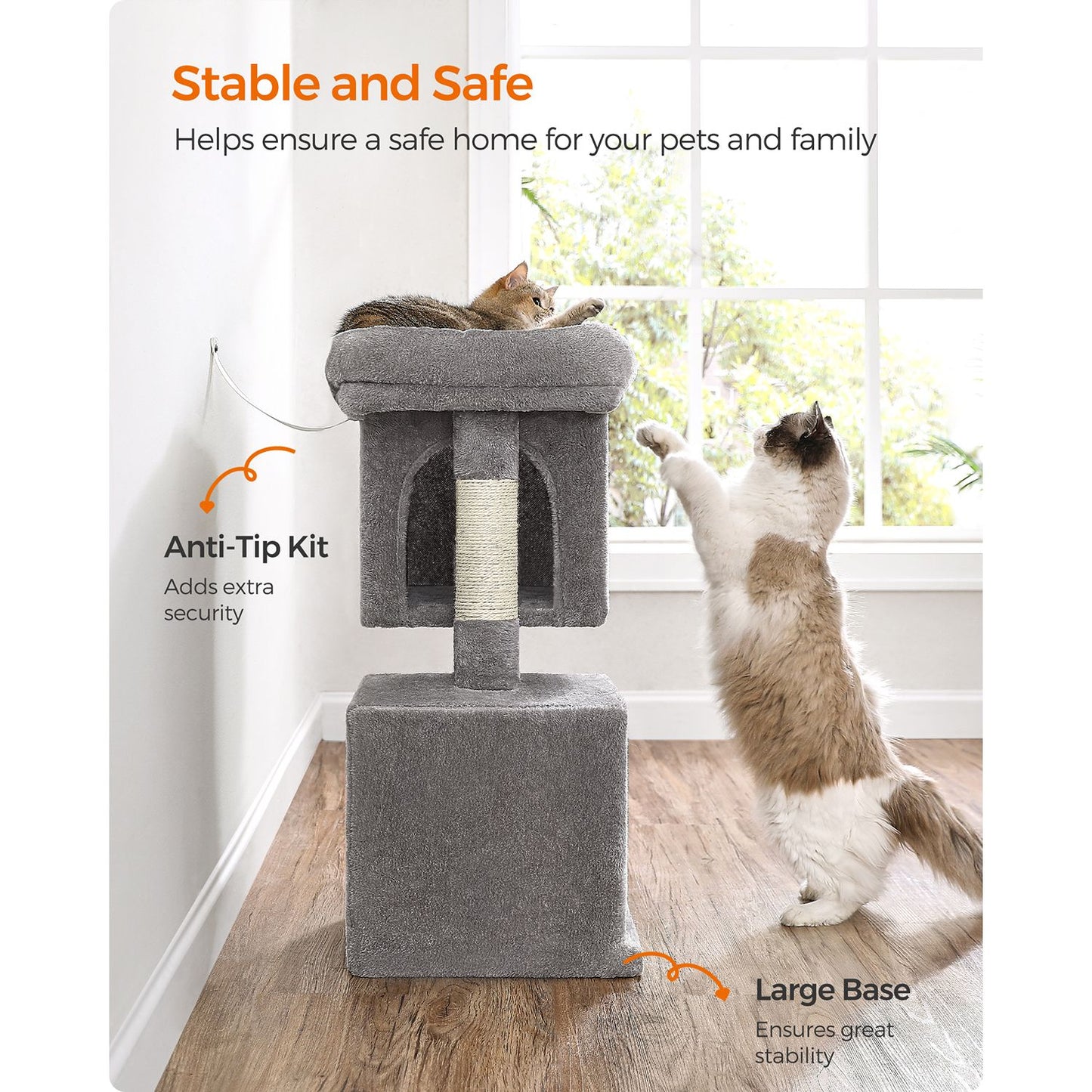 Cat Tree, Cat Tower for Indoor Cats, Cat Condo, Cat Bed Furniture, Kittens Activity Center, Cat Furniture, 7