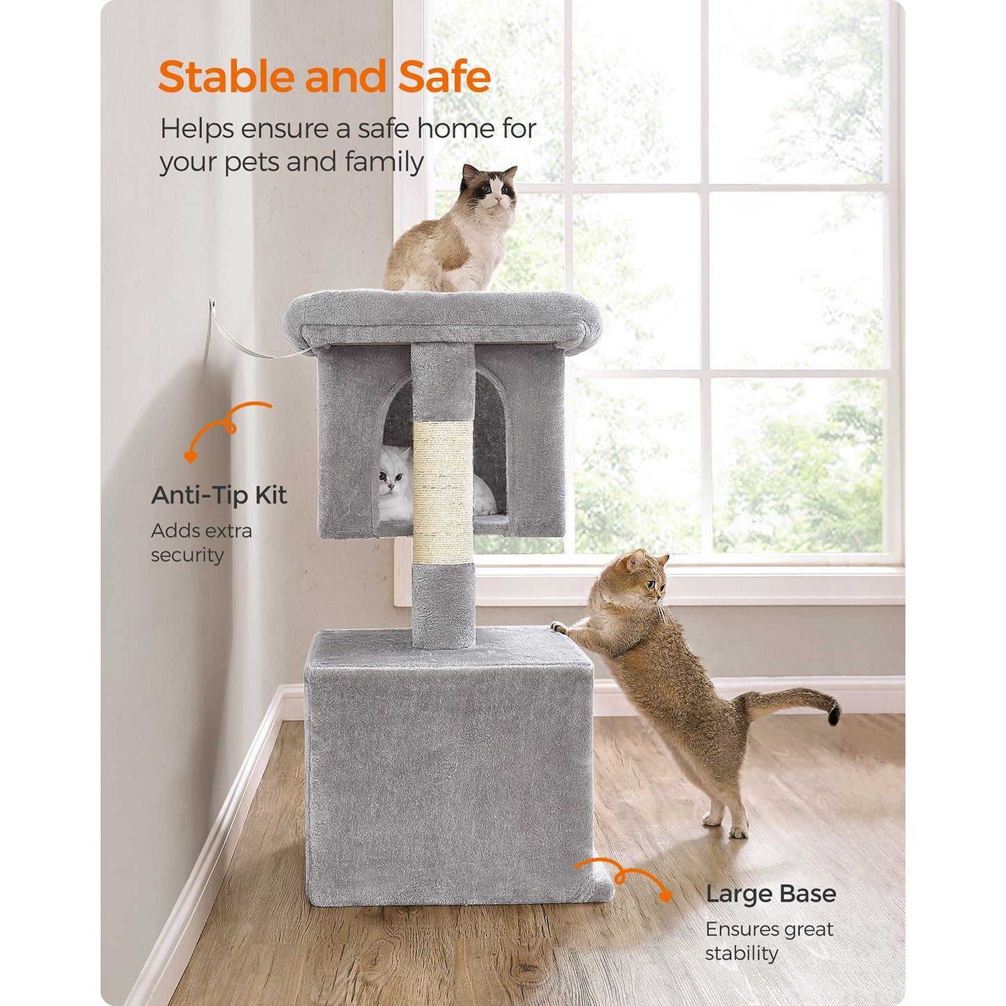 Cat Tree, Cat Tower for Indoor Cats, Cat Condo, Cat Bed Furniture, Kittens Activity Center, Cat Furniture, 8