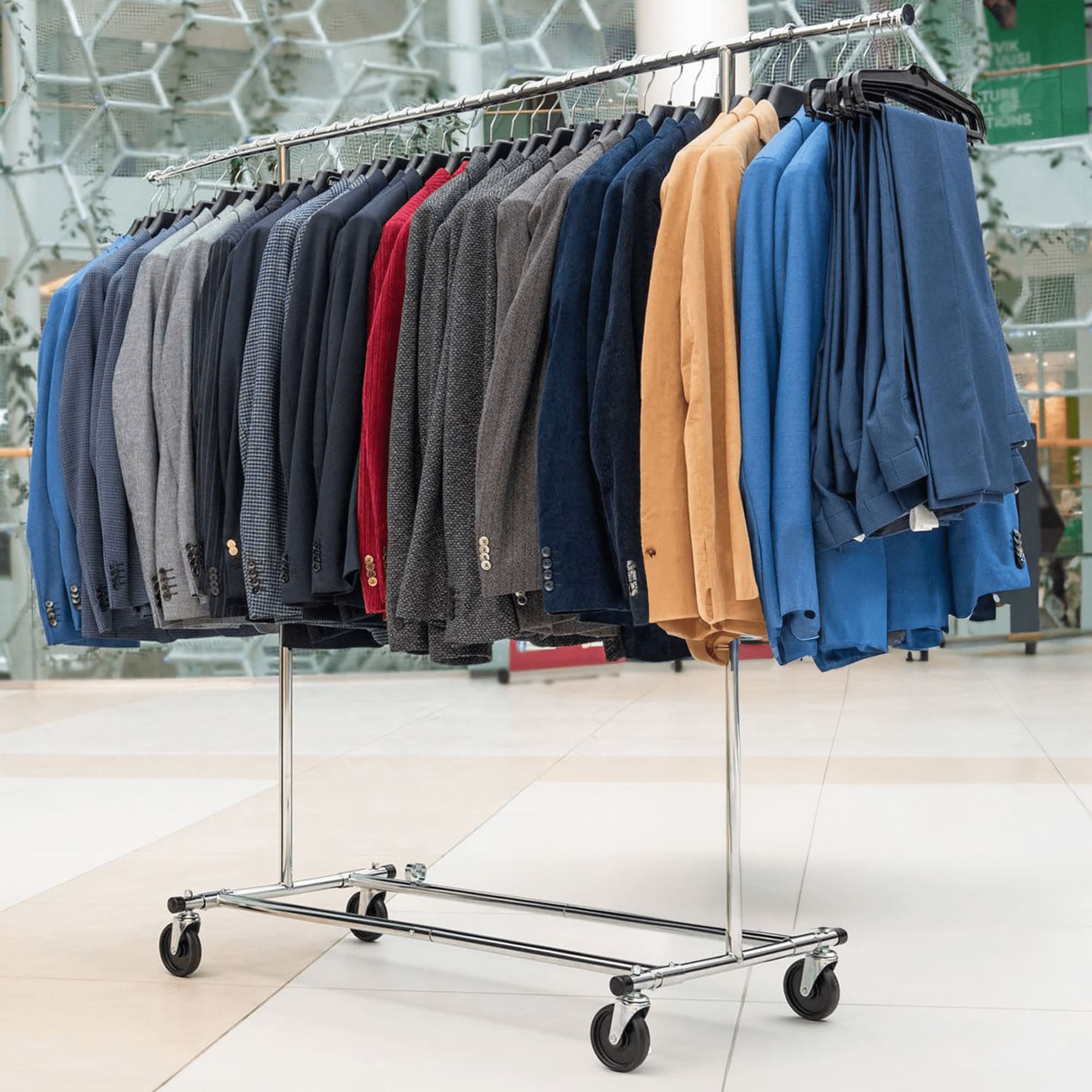 Heavy Duty Clothes Rail, Industrial Clothes Rail – TatkraftShop.com