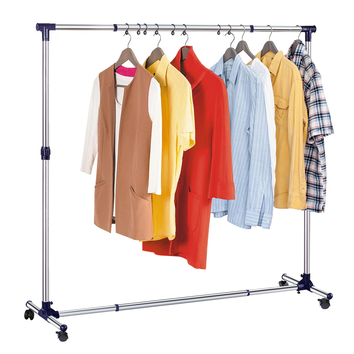 Clothes Rail, Extendable Clothes Rail, Coat Rail, Clothes Rail on Wheels, Adjustable Clothes Rail, Tatkraft New York