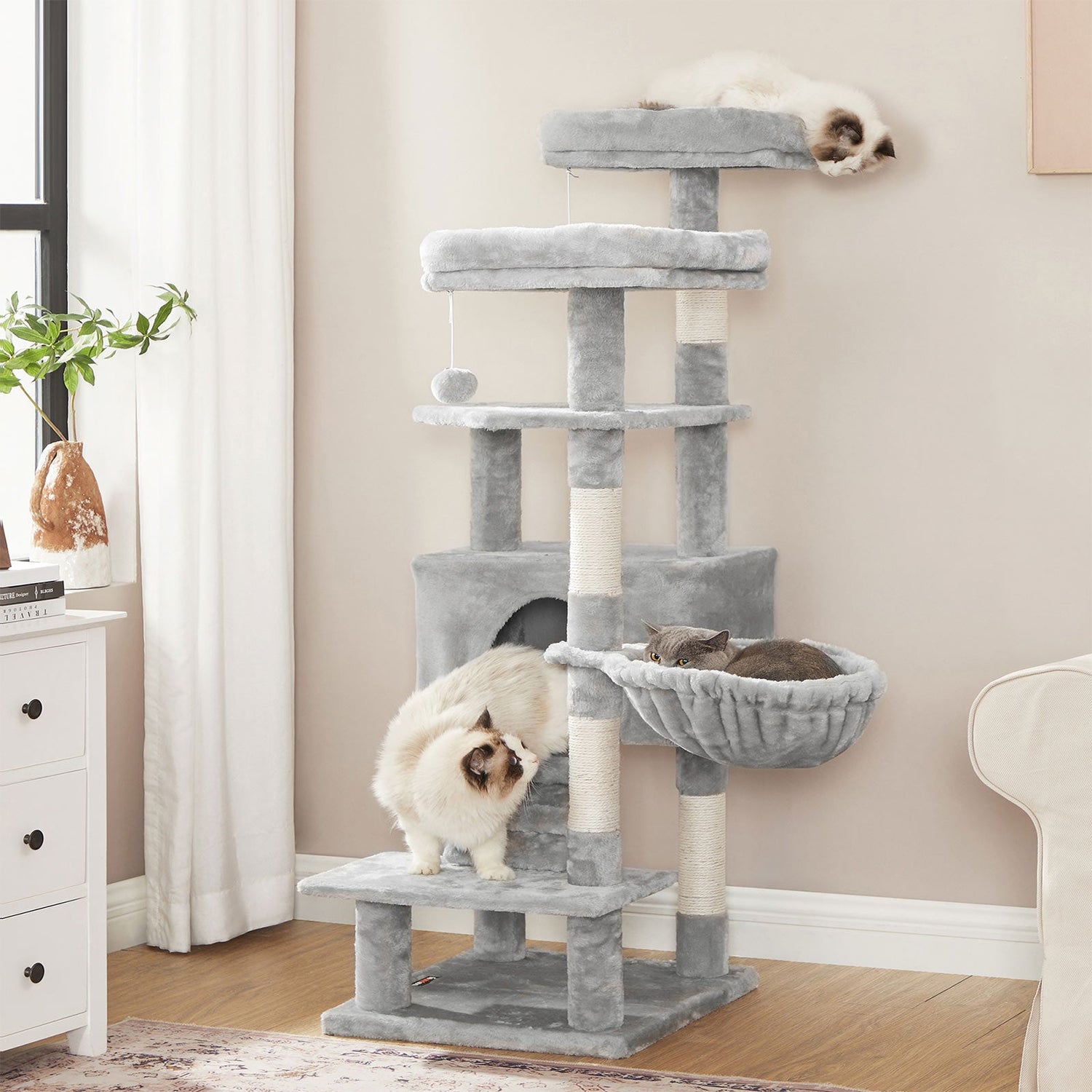 Cat Tree, Cat Tower, Cat Activity Centre, Play Tower for Cats, Cat Furniture for Kittens, FEANDREA