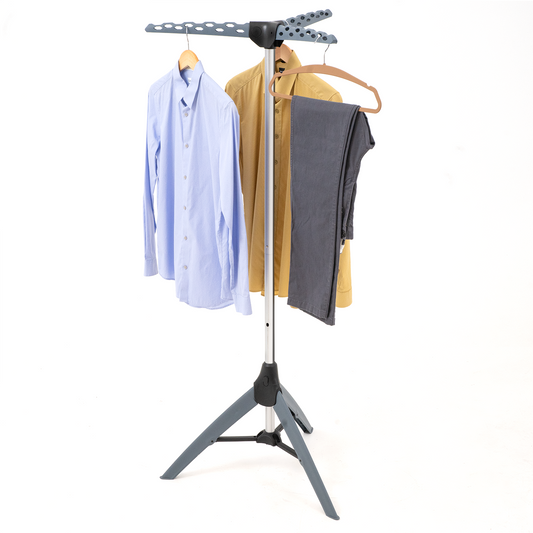 Clothes Airer, Sturdy Foldable Clothes Airer, Clothes Hanger Stand, Drying Rack, Tripod Air Dryer, Tatkraft Pine, 1