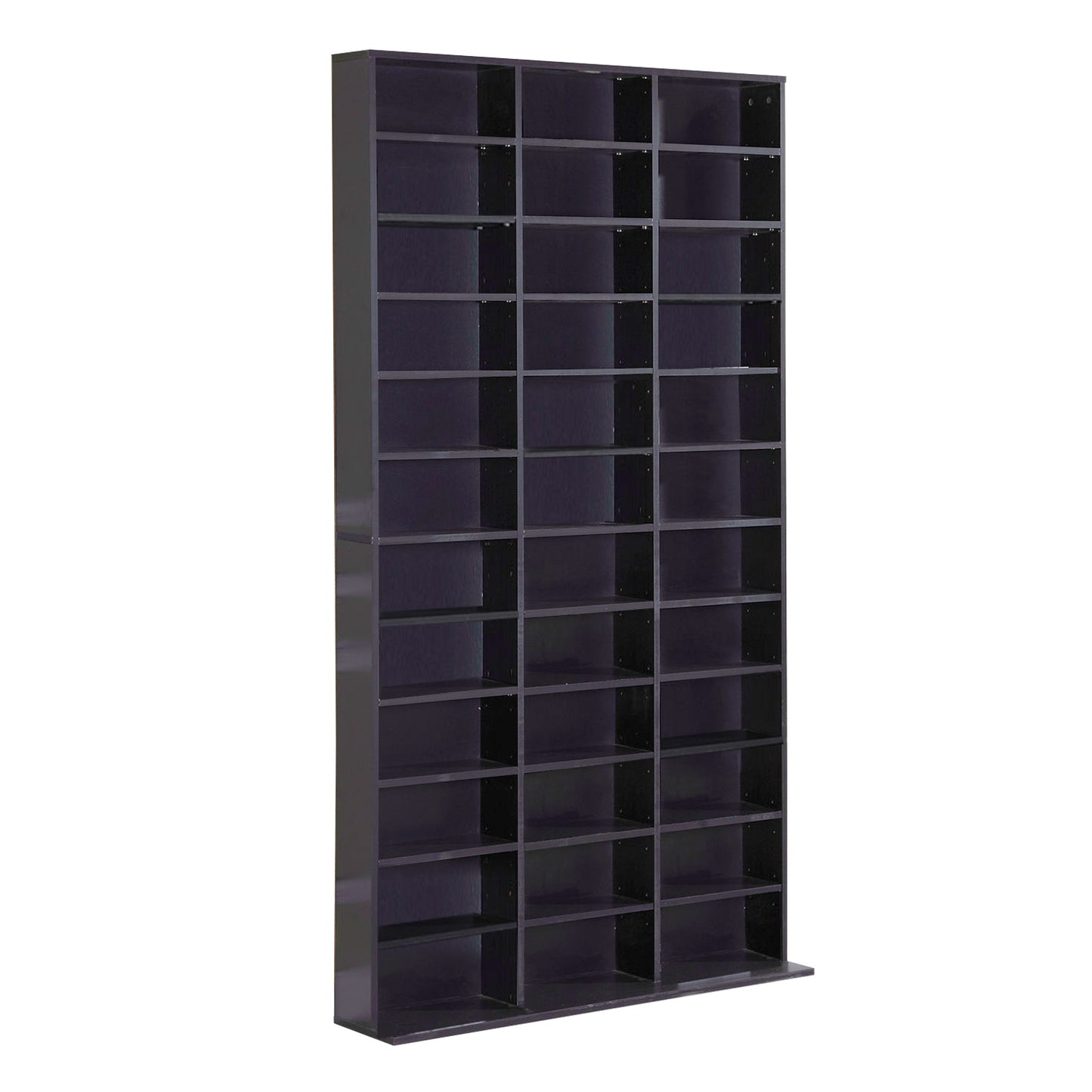Bookshelf, Shelf, Shelving Units, CD / DVD Storage Shelf, Storage Unit for 1116 CDs, 102 x 24 x 195 cm, Black, HOMCOM, 2
