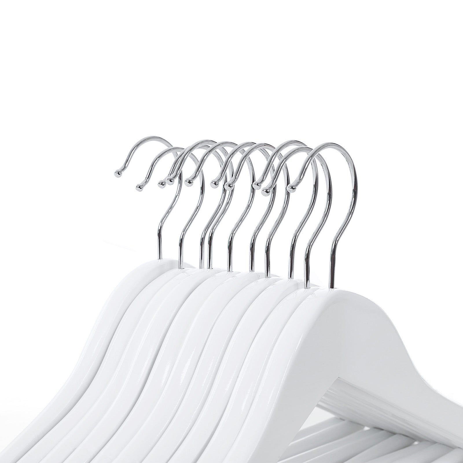 Wooden Coat Hangers with Bar, 20pcs, Childrens , Songmics, 5