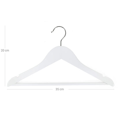 Wooden Coat Hangers with Bar, 20pcs, Childrens , Songmics, 7