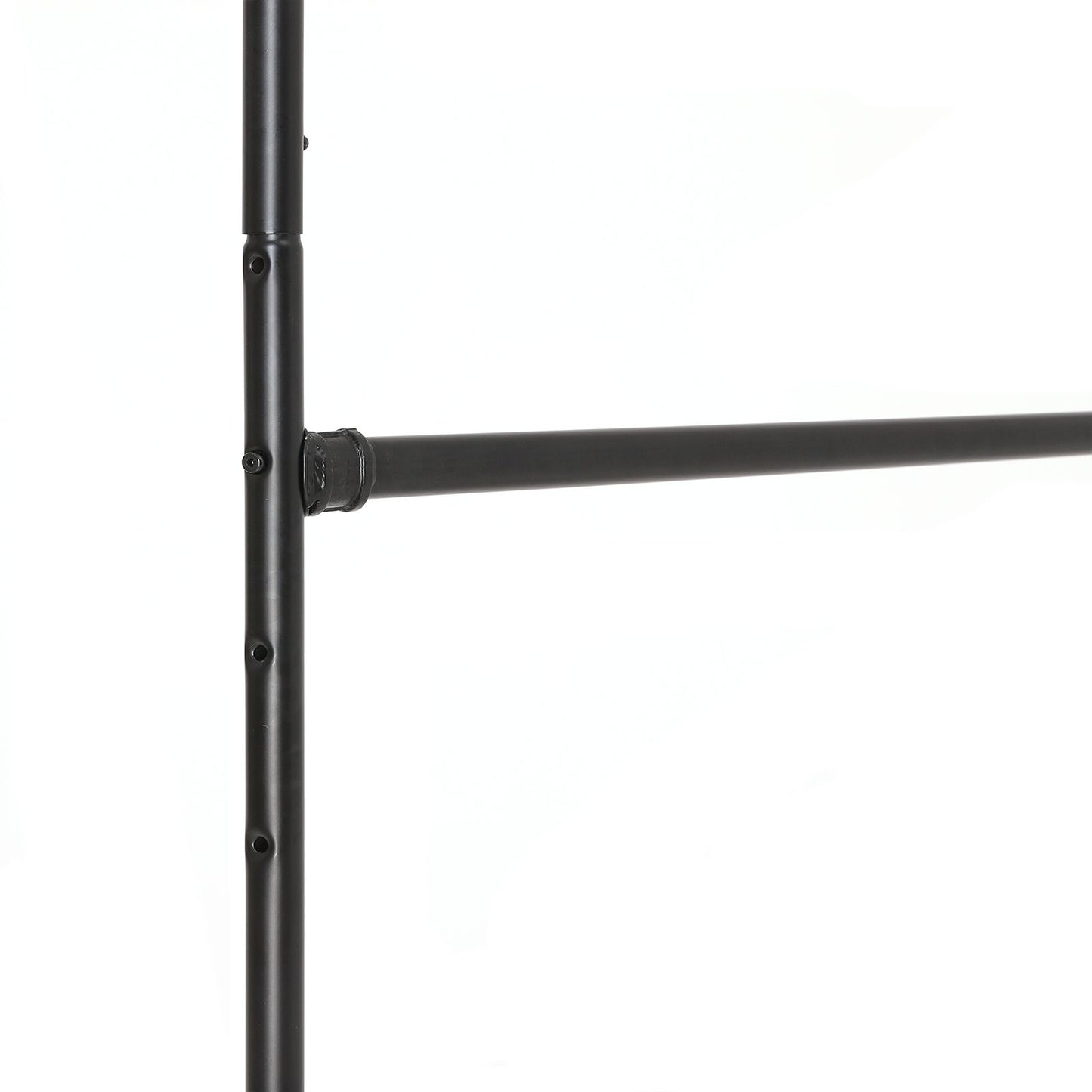 Clothes Rail, Coat Rack with Shoe Storage, Industrial Clothes Rail, on Wheels, Maximum load of 110 Kg, Black, SONGMICS, 5