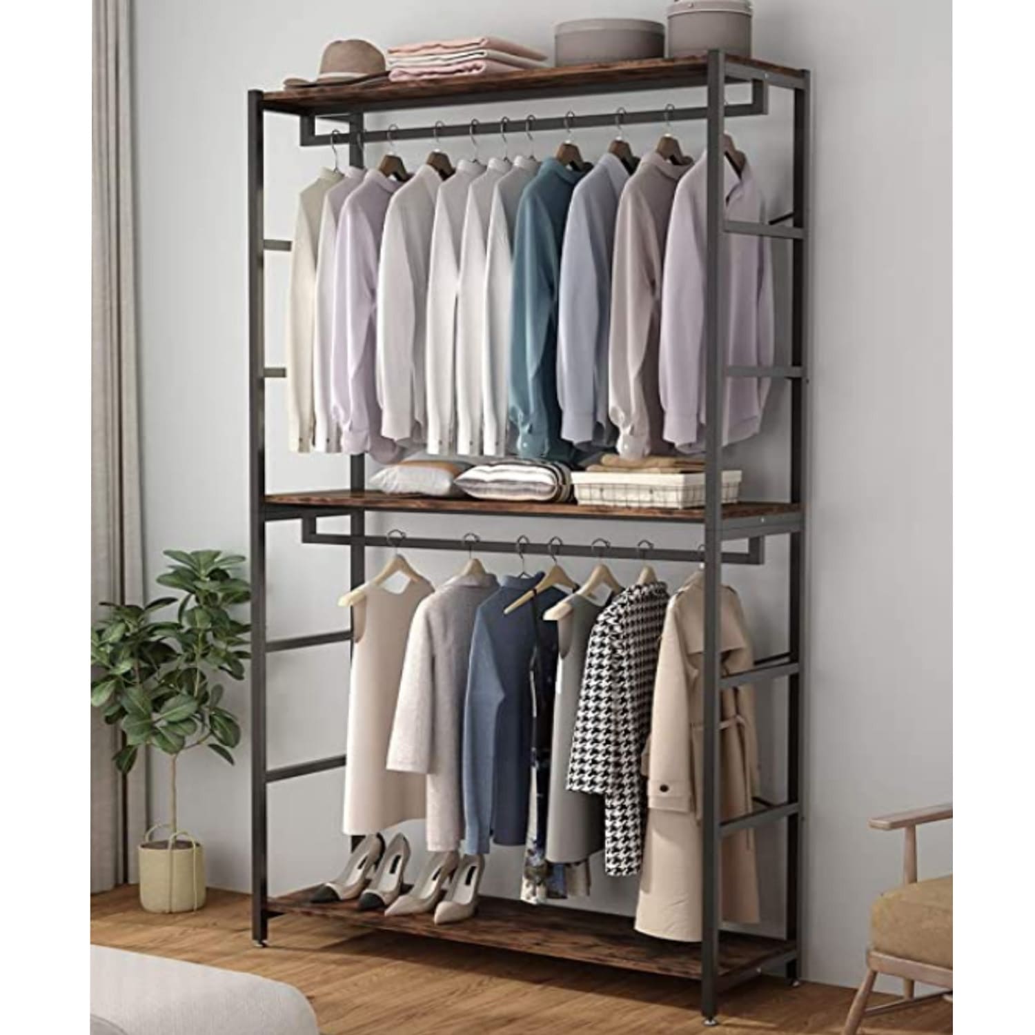 Heavy Duty Clothes Rail, Extra Large, Tribesigns – TatkraftShop.com