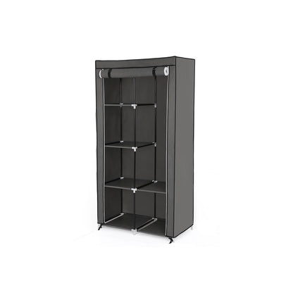 Fabric Wardrobe, Clothes Storage Organiser, 6 Shelves, 1