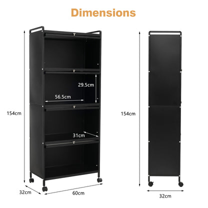 5-Tier Kitchen Baker's Rack-Black, Costway, 4