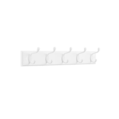 Coat Rack,Wall-Mounted Coat Rack, 5 Dual Metal Hooks, 1