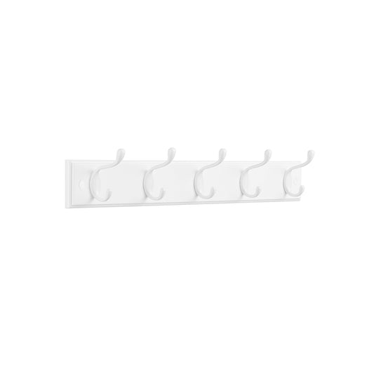 Coat Rack,Wall-Mounted Coat Rack, 5 Dual Metal Hooks, 1