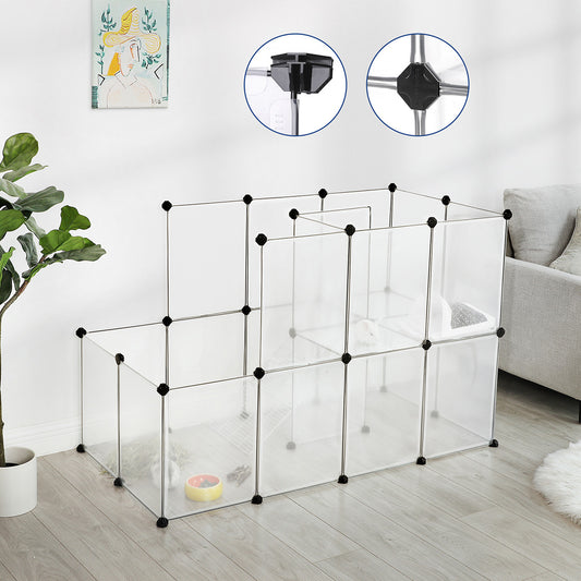 Guinea Pig Playpen, White, Songmics, 3