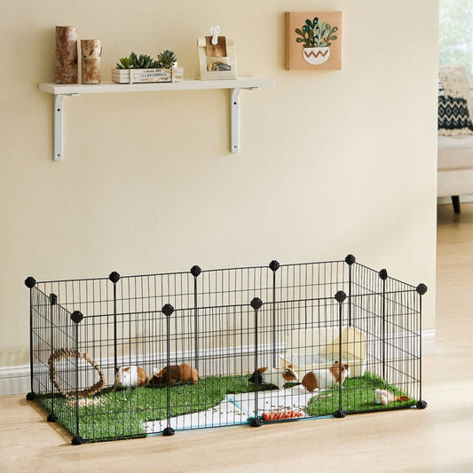 Guinea Pig Cage, Indoor Rabbit Run Hutch Cage, Exercise Enclosure, 2