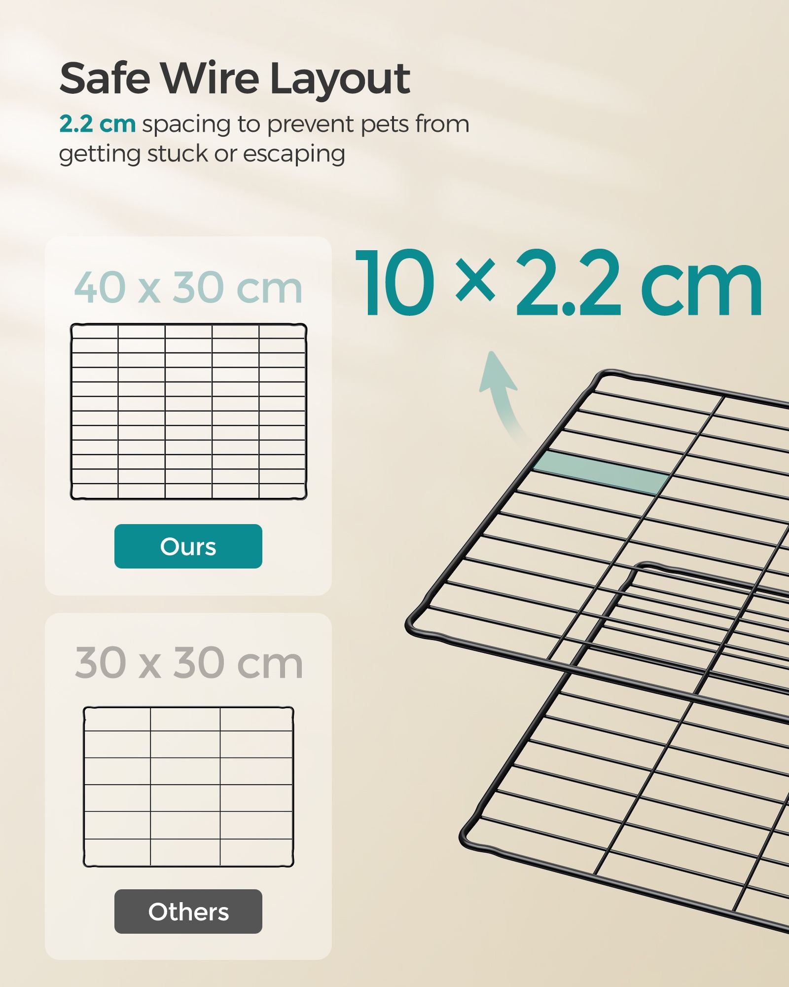Guinea Pig Cage, Indoor Rabbit Run Hutch Cage, Exercise Enclosure, 5