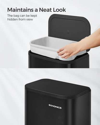 Kitchen Bin, 20L, Pedal Bin, Steel Trash Bin, Songmics, 7