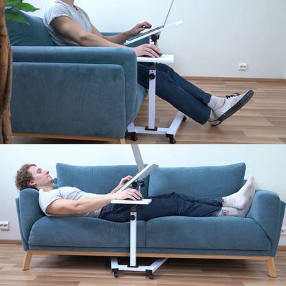 Laptop Table, Portable Laptop Desk, Sofa Desk, Laptop Bed Table, with Mouse Pad, Desk on Wheels, Tatkraft Like, 9