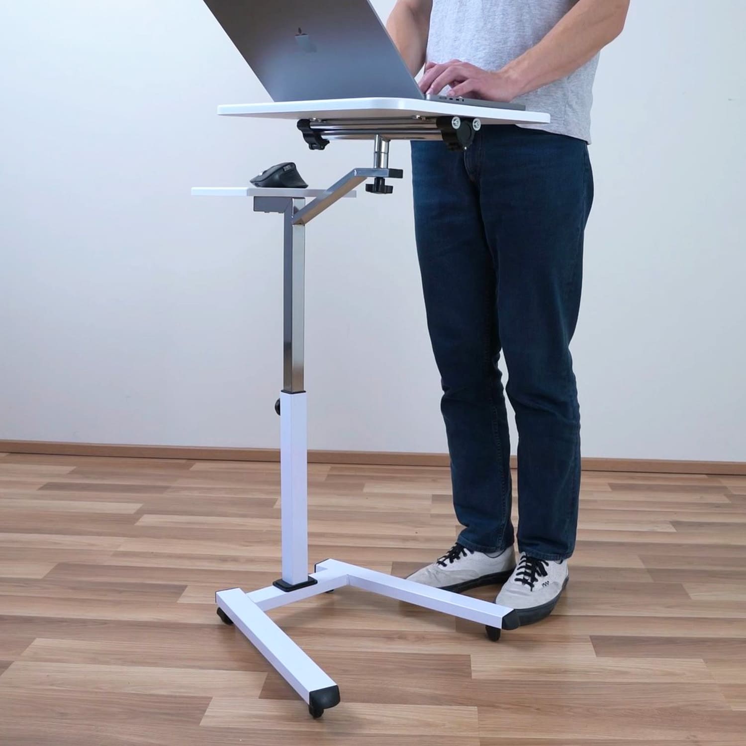Laptop Table, Portable Laptop Desk, Sofa Desk, Laptop Bed Table, with Mouse Pad, Desk on Wheels, Tatkraft Like, 8