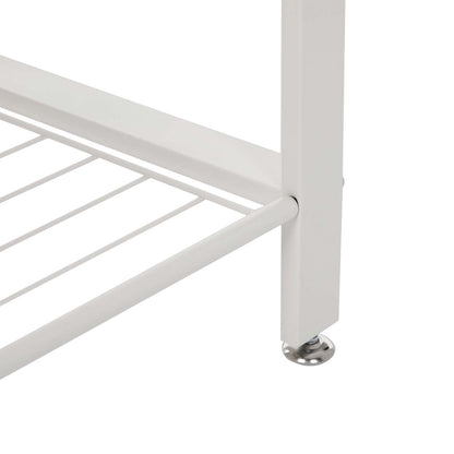 Coat Rack, Coat Stand with Shoe Storage Bench, 4-in-1 Design, 6