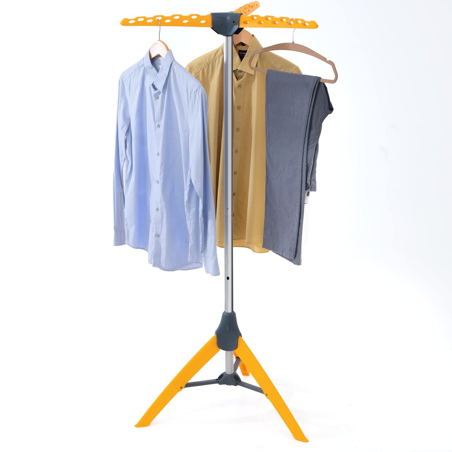 Sturdy Foldable Clothes Airer, Clothes Hangers Stand, Foldable Clothes Rack, Tripod Air Dryer, Tatkraft Palm, 1