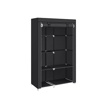 Double Canvas Wardrobe with 2 Hanging Rail, Songmics, 1
