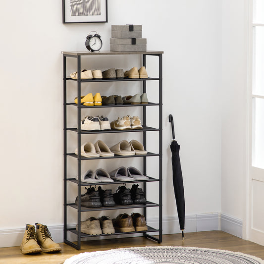 Shoe Rack, Tall Shoe Rack,  8-Tier Shoe Rack, vertical shoe rack, homcom