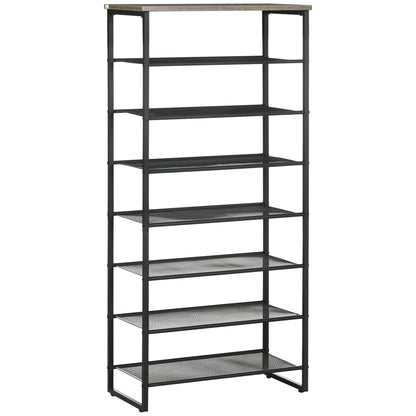 Shoe Rack, Tall Shoe Rack,  8-Tier Shoe Rack, vertical shoe rack, homcom, 2