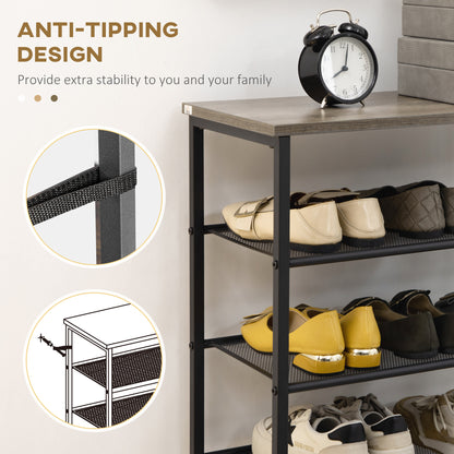 Shoe Rack, Tall Shoe Rack,  8-Tier Shoe Rack, vertical shoe rack, homcom, 4