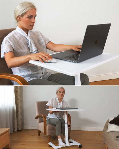 Laptop Table, Portable Laptop Table, Adjustable Height, Laptop Table for Bed, Laptop Table on Wheels, Tatkraft Cheer, 1