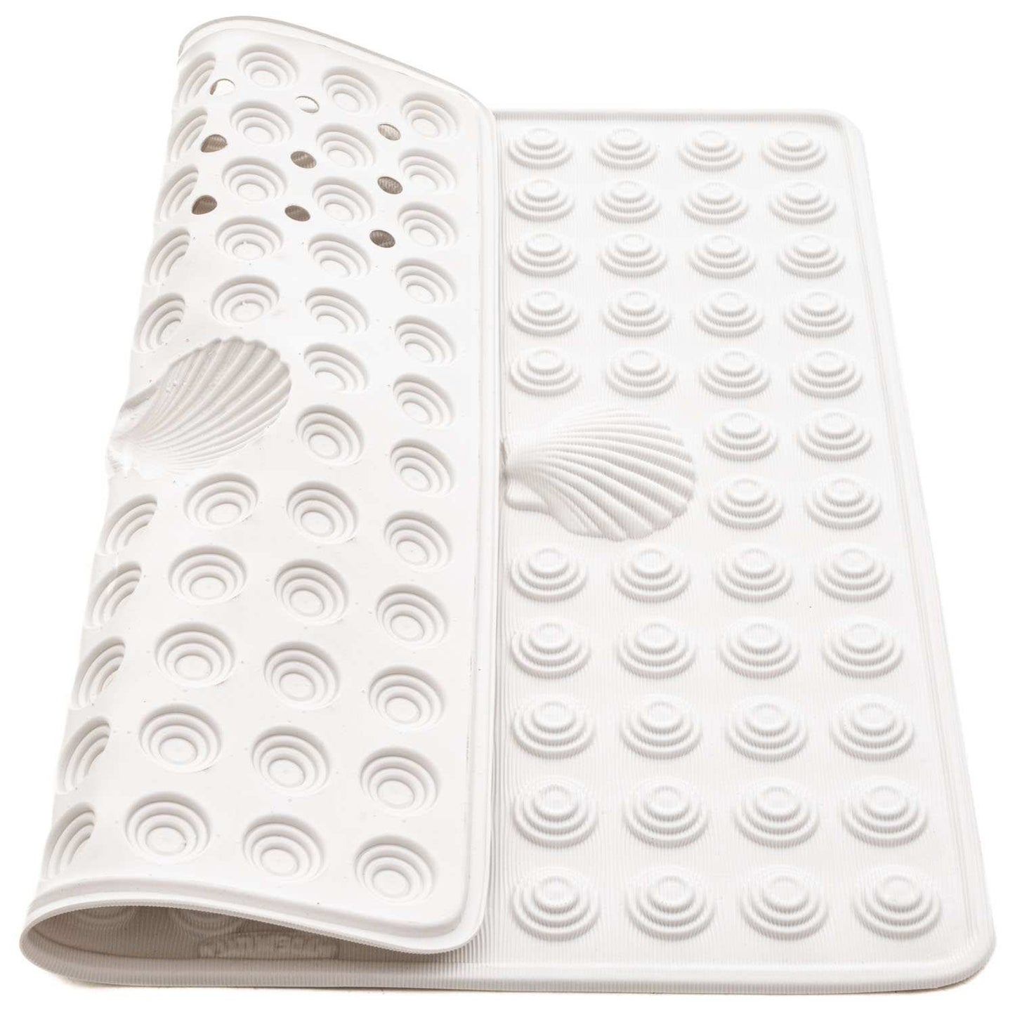Tatkraft Shell Non Slip Shower Mat, 48x48cm, Mildew Resistant, White, Made in Italy, Tatkraft Shell