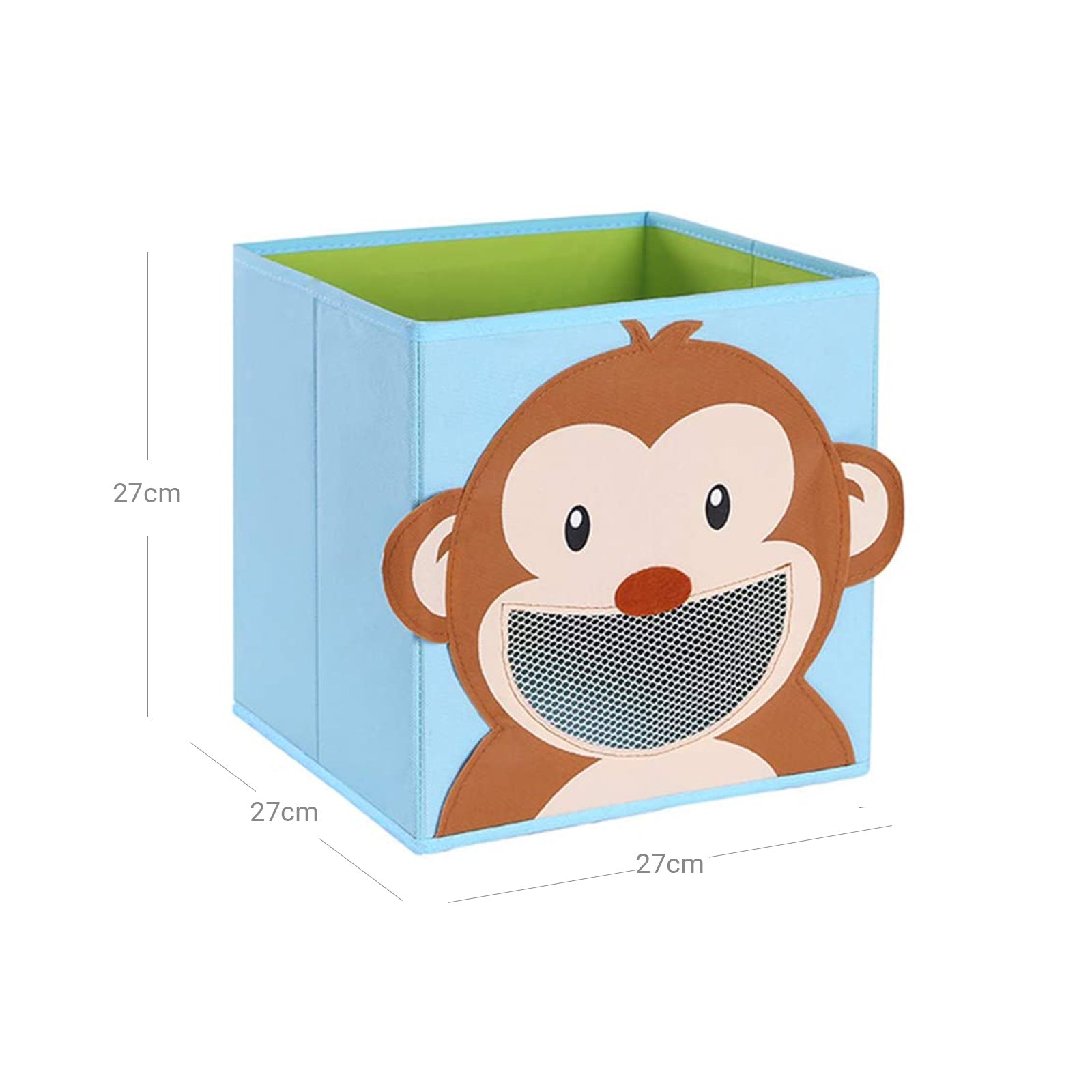 Storage Box Set of 3, Toy Boxes, Toy Organiser, Foldable Cubes, 5