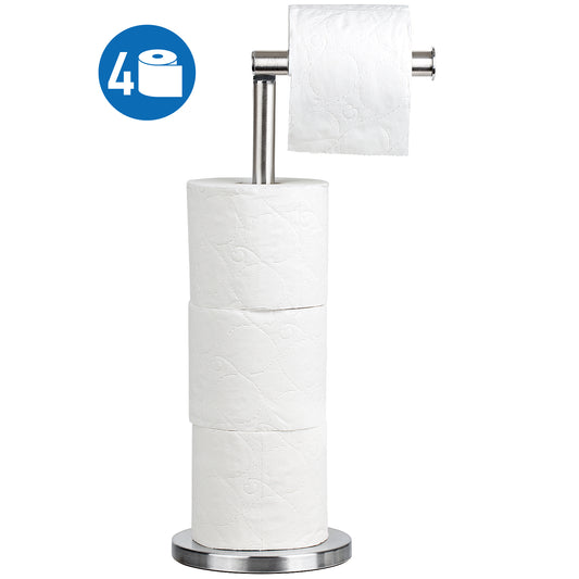Free-Standing Toilet Paper Stand Storage, Toilet Paper Roll Holder