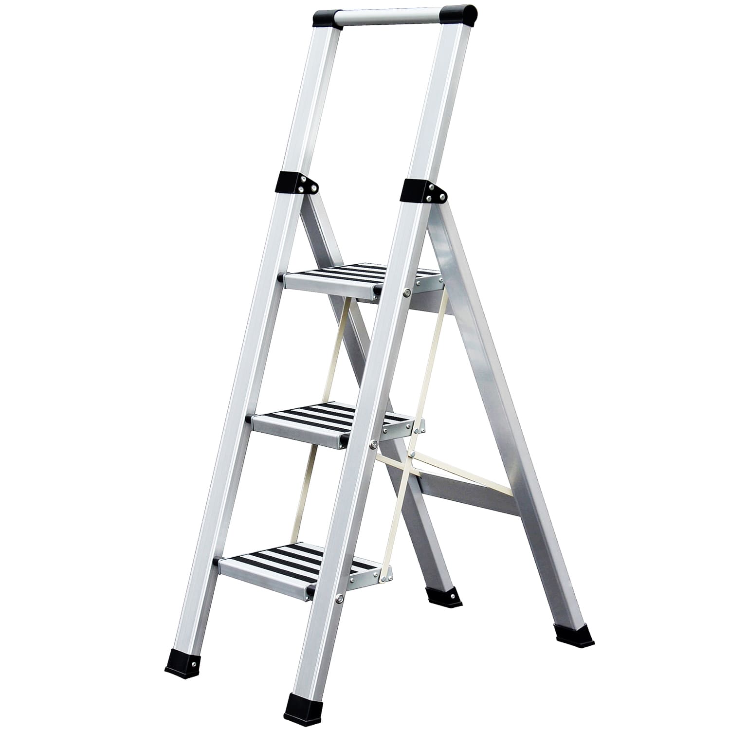 Aluminium 3 Step Folding Ladder - Tatkraft Adamant