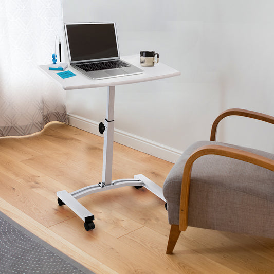 Laptop Table, Portable Laptop Table, Adjustable Height, Laptop Table for Bed, Laptop Table on Wheels, Tatkraft Cheer, 4