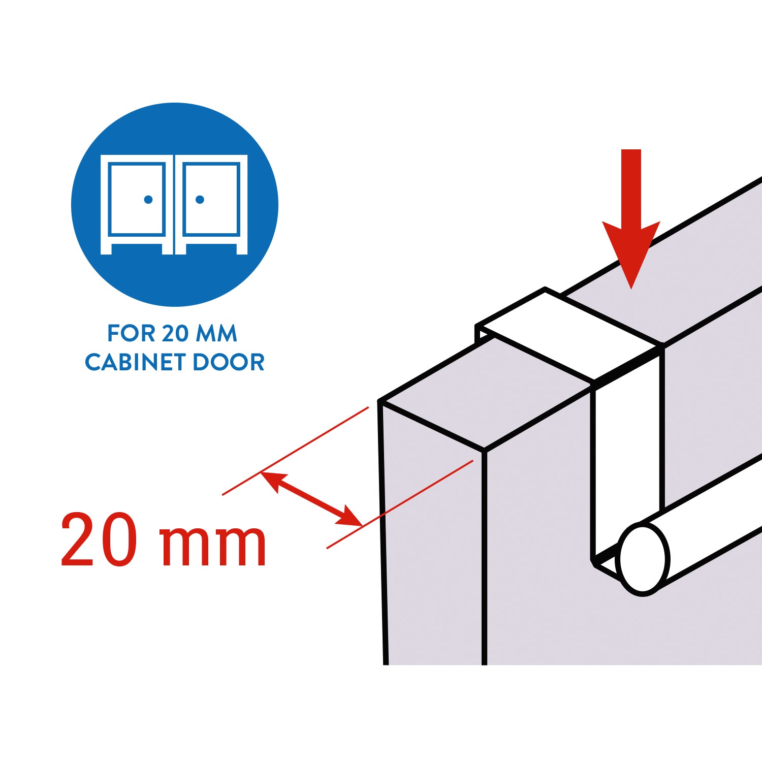 Over Door Towel Rail, Extendable Towel Holder for Cupboard Drawer Cabinet, Stainless Steel, Tatkraft Spread, 6