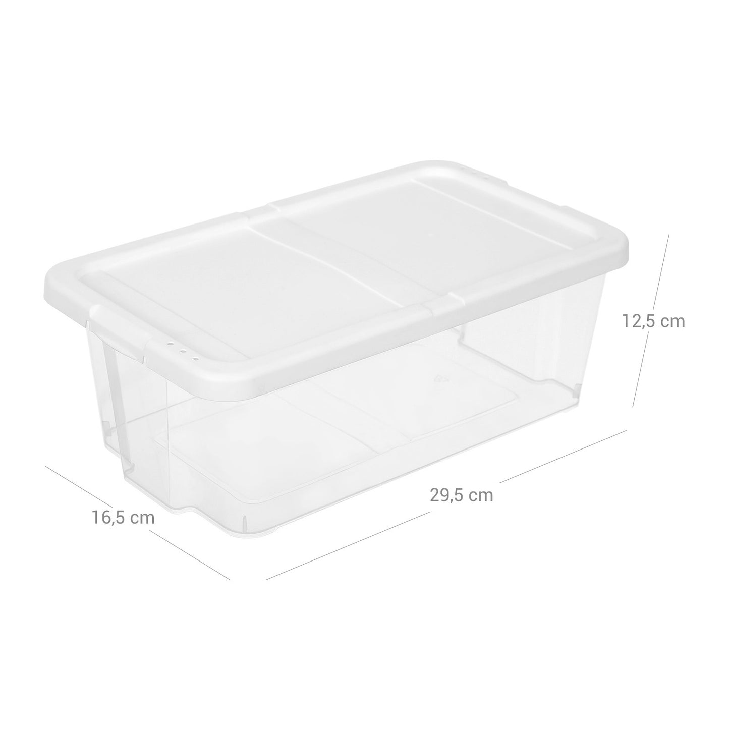 12 Set Shoe Boxes with Lids, Clear Transparent Stackable Versatile Storage Organiser, Sizes Up to UK 7.5, SONGMICS, 3