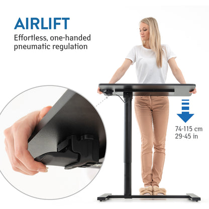Laptop Stand with Effortless One-Handed Height Regulation