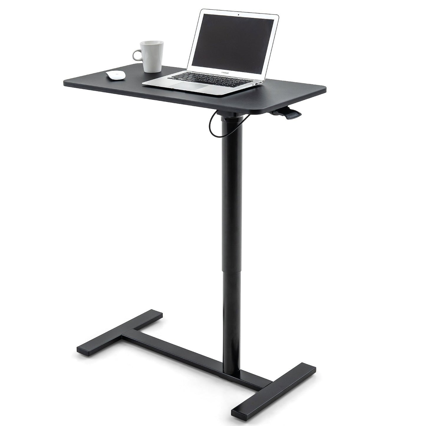 Tatkraft Bliss - Airlift Pneumatic Sit-Stand Laptop Desk with Wheels