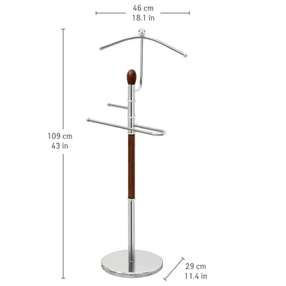 Tatkraft Dandy - Clothes Valet Stand, Freestanding Suit Hanger, Stable Heavy Base