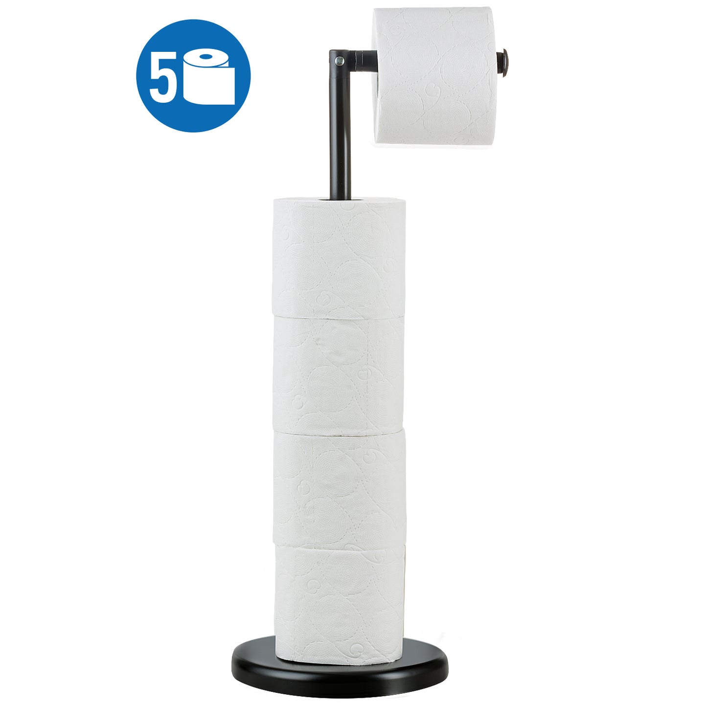 Toilet Roll Holder FreeStanding, Toilet Paper Stand Storage