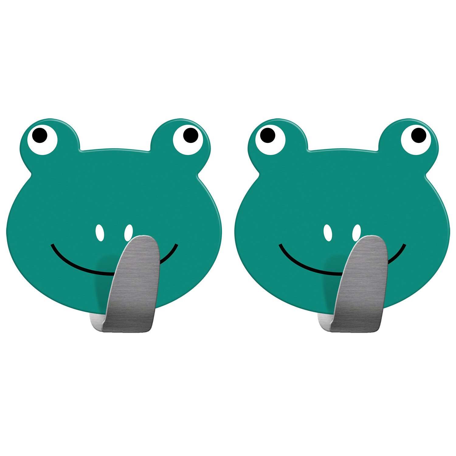 Strong Self Adhesive Hooks for Towels and Coats, Set of 2, Stainless Steel