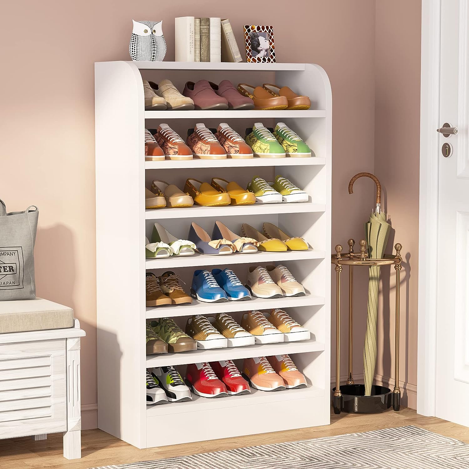 Compact shoe sale rack