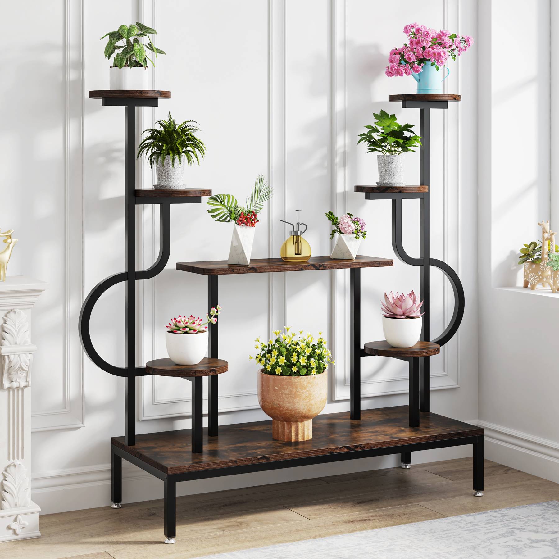 Plant Stand, 8-tier Potted Ladder Holder Flower Rack Shelves, Tribesigns, 2