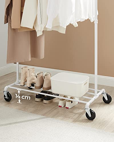Clothes Rail, Clothes Rack on Wheels, Heavy-Duty Clothing Rail, Holds 90 kg, SONGMICS, 5