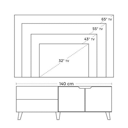 TV Stand Cabinet, Television Stands, Console Table for TV 3