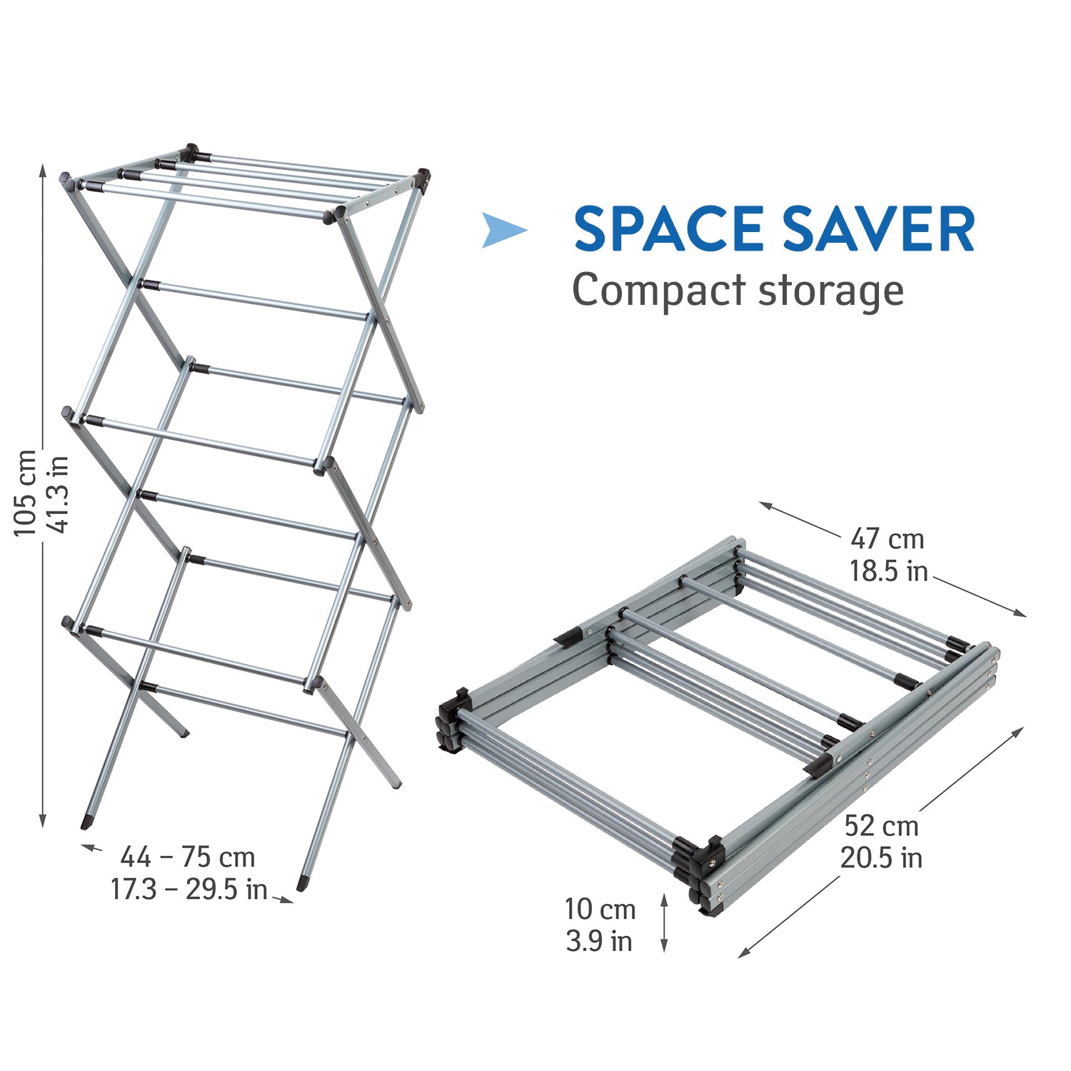 Foldable Drying Laundry Rack Portable Clothes Horse Made