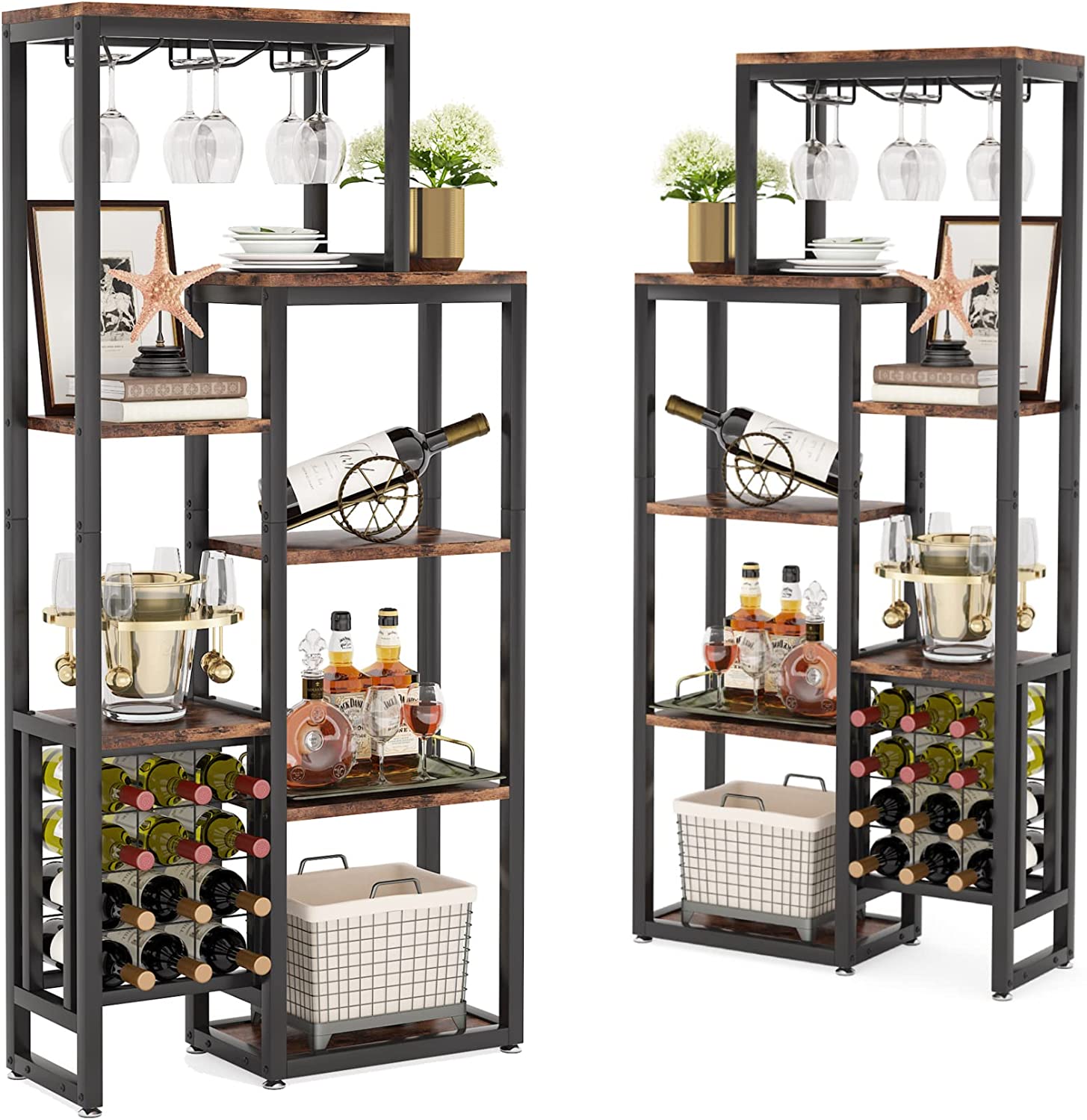 Tribesigns Rack, 5-Tier Freestanding Wine Display Shelf Tribesigns